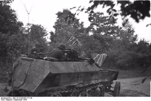 Niederlande, Arnheim.- Schützenpanzer Sd.Kfz. 250 im Einsatz; 2 KBK — Arnheim