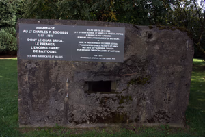 Bunker near Assenois Belgium where Cobra King met 101st Airborne to break through to Bastogne.