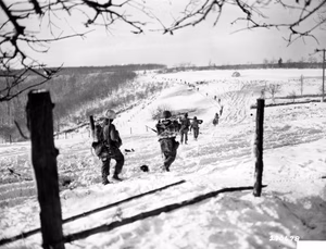 24 January, 1945. 1st Battalion, 10th Infantry Regiment, 5th Infantry Division. Photographer: Dougall, 166th Signal Photo Co. Photo Source: U.S. National Archives. Digitized by Signal Corps Archive.