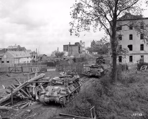Company A, 634th Tank Destroyer Battalion. Photographer: Moran.