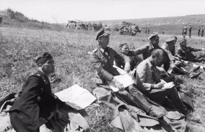 Sowjetunion.- Unternehmen "Zitadelle". Generalmajor v. Hünersdorff; PK 637 — Russland
