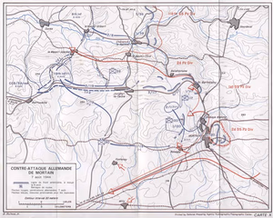 Carte bataille mortain