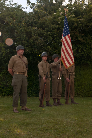 "In a few hours I'm going to take the best company of men in the world into France. We'll give the bastards hell. Strangely, I'm not particularly scared. But in my heart is a terrific longing to hold you in my arms. I love you Sweetheart - forever. Your Tom," an excerpt from a letter that was written by 1st Lt. Thomas Meehan III, company commander of E Company, 506th Parachute Infantry Regiment, 101st Air Assault. The hands of a wristwatch forever stopped at 1:12 on the morning of June 5, 1944 were lost to the fields outside of Beuzeville Au Plain, 56 years later they were recovered. A year later, in 2001, a monument was unveiled to memorialize the crew and paratroopers; closing a chapter of an unfinished story for the family, friends, loved ones and comrades of the men who lost their lives during Operation Overload. The C-47 carrying Meehan was hit with anti-aircraft fire, and caught fire near the rear of the plane. As the fire traveled forward to the cockpit, the paratroopers aboard were unable to jump because the plane's altitude was too low for the parachutes to open. All were lost in the crash. Today, June 3, 2015, Soldiers of the 101st Airborne Division (Air Assault) attend a ceremony to remember those men and their actions on that fateful day. Over 380 service members from Europe and affiliated D-Day historical units are participating in the 71st anniversary as part of JTF D-Day 71. The Task Force, based in Saint Mere Eglise, France, is supporting local events across Normandy, June 2-8, 2015, to commemorate the selfless actions by all the allies on D-Day that continue to resonate 71 years later. (U.S. Army photo by Capt. Saska Ball, USACAPOC(A) PAO) Unit: U.S. Army Civil Affairs and Psychological Operations Command (Airborne) DVIDS Tags: Marine; Soldier; 82nd Airborne Division; AFN; USAFE; 82nd; France; NAVEUR; Honor; USACAPOC; 4th Infantry Division; Band of Brothers; Normandy; Rangers; re-enactment; Sacrifice; SOCEUR; Jumpmaster; 101st; Sky Soldiers; 75th Ranger Regiment; U.S. Army Europe; Armed Forces Network; 1st ID; 82nd Airborne; Public Affairs; 25th; WWII; EUCOM; Jump Wings; Community Relations; Combat Camera; World War II; Infantry; U.S. Marines; paratrooper; Airborne; All American; Amphibious assault; 1st Infantry Division; 21st Theater Sustainment Command; U.S. Air Forces in Europe; Omaha Beach; 4th ID; 29th Infantry Division; 173rd; Utah Beach; Screaming Eagles; D-Day; Iron Mike; Greatest Generation; 101st Air Assault; European Command; 982nd COMCAM; Airborne Operation; U.S. Army Soldier; St. Mere Eglise; AFN-E; Operation Overlord; La Cambe; Re-enactors; American Cemetery; C47; Carentan; Cherbourg; Dutch Marines; 29th ID; Special Operations Command Europe; 4/25th; Foreign Wings; Task Force Normandy; 173rd Infantry Brigade; Community Engagement; U.S. Army Civil Affairs & Psychological Operations Command (Airborne); U.S. Army Europe Band; 1-507th PIR; NATO Alliance; Higgins Boat; Normandy American Cemetery and Memorial; Task Force Normandy 71; Joint Task Force D-Day 71; D-Day 71; Point Du Hoc; 101st (AASLT); La Fierre; USEREUR; 6 June 1944; Juno Beach; Foreign Jump; Dutch Sailors; 409th Combat Service Support Brigade; Naval Forces in Europe; 4/25th Infantry Brigade Combat Team (Airborne) 4/25; 1/75 Rangers; 1-507th Parachute Infantry Regiment; dday71