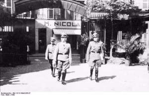 Frankreich, Metz.- Heinrich Himmler und Offiziere — Frankreich