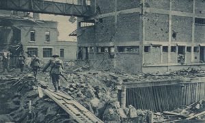 Entry of Canadians into Valenciennes - Crossing the Scheldt Canal under heavy fire