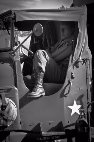 "In a few hours I'm going to take the best company of men in the world into France. We'll give the bastards hell. Strangely, I'm not particularly scared. But in my heart is a terrific longing to hold you in my arms. I love you Sweetheart - forever. Your Tom," an excerpt from a letter that was written by 1st Lt. Thomas Meehan III, company commander of E Company, 506th Parachute Infantry Regiment, 101st Air Assault. The hands of a wristwatch forever stopped at 1:12 on the morning of June 5, 1944 were lost to the fields outside of Beuzeville Au Plain, 56 years later they were recovered. A year later, in 2001, a monument was unveiled to memorialize the crew and paratroopers; closing a chapter of an unfinished story for the family, friends, loved ones and comrades of the men who lost their lives during Operation Overload. The C-47 carrying Meehan was hit with anti-aircraft fire, and caught fire near the rear of the plane. As the fire traveled forward to the cockpit, the paratroopers aboard were unable to jump because the plane's altitude was too low for the parachutes to open. All were lost in the crash. Today, June 3, 2015, Soldiers of the 101st Airborne Division (Air Assault) attend a ceremony to remember those men and their actions on that fateful day. Over 380 service members from Europe and affiliated D-Day historical units are participating in the 71st anniversary as part of JTF D-Day 71. The Task Force, based in Saint Mere Eglise, France, is supporting local events across Normandy, June 2-8, 2015, to commemorate the selfless actions by all the allies on D-Day that continue to resonate 71 years later. (U.S. Army photo by Capt. Saska Ball, USACAPOC(A) PAO) Unit: U.S. Army Civil Affairs and Psychological Operations Command (Airborne) DVIDS Tags: Marine; Soldier; 82nd Airborne Division; AFN; USAFE; 82nd; France; NAVEUR; Honor; USACAPOC; 4th Infantry Division; Band of Brothers; Normandy; Rangers; re-enactment; Sacrifice; SOCEUR; Jumpmaster; 101st; Sky Soldiers; 75th Ranger Regiment; U.S. Army Europe; Armed Forces Network; 1st ID; 82nd Airborne; Public Affairs; 25th; WWII; EUCOM; Jump Wings; Community Relations; Combat Camera; World War II; Infantry; U.S. Marines; paratrooper; Airborne; All American; Amphibious assault; 1st Infantry Division; 21st Theater Sustainment Command; U.S. Air Forces in Europe; Omaha Beach; 4th ID; 29th Infantry Division; 173rd; Utah Beach; Screaming Eagles; D-Day; Iron Mike; Greatest Generation; 101st Air Assault; European Command; 982nd COMCAM; Airborne Operation; U.S. Army Soldier; St. Mere Eglise; AFN-E; Operation Overlord; La Cambe; Re-enactors; American Cemetery; C47; Carentan; Cherbourg; Dutch Marines; 29th ID; Special Operations Command Europe; 4/25th; Foreign Wings; Task Force Normandy; 173rd Infantry Brigade; Community Engagement; U.S. Army Civil Affairs & Psychological Operations Command (Airborne); U.S. Army Europe Band; 1-507th PIR; NATO Alliance; Higgins Boat; Normandy American Cemetery and Memorial; Task Force Normandy 71; Joint Task Force D-Day 71; D-Day 71; Point Du Hoc; 101st (AASLT); La Fierre; USEREUR; 6 June 1944; Juno Beach; Foreign Jump; Dutch Sailors; 409th Combat Service Support Brigade; Naval Forces in Europe; 4/25th Infantry Brigade Combat Team (Airborne) 4/25; 1/75 Rangers; 1-507th Parachute Infantry Regiment; Dday71