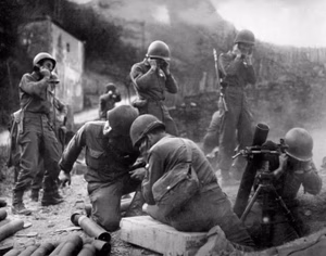 "Getting across the Rhine wasn't all there was to it. There was the little matter of establishing a beachhead. We threw our mortars at them and everything else we had untill they finally gave away."
