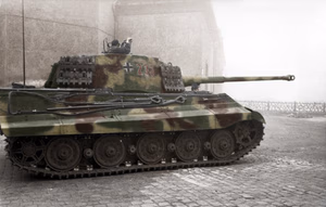 This is a retouched picture , which means that it has been digitally altered from its original version. Modifications: recolored . The original can be viewed here: Bundesarchiv Bild 101I-680-8282A-06, Budapest, Panzer VI (Tiger II, Königstiger).jpg : . Modifications made by Ruffneck'88 . .mw-parser-output table.commons-file-information-table,.mw-parser-output .fileinfotpl-type-information,.mw-parser-output .fileinfotpl-type-artwork{border:1px solid var(--border-color-base,#a2a9b1);background-color:var(--background-color-interactive-subtle,#f8f9fa);padding:5px;font-size:95%;border-spacing:2px;box-sizing:border-box;margin:0;width:100%;color:inherit}.mw-parser-output table.commons-file-information-table>tbody>tr,.mw-parser-output .fileinfotpl-type-information>tbody>tr,.mw-parser-output .fileinfotpl-type-artwork>tbody>tr{vertical-align:top}.mw-parser-output table.commons-file-information-table>tbody>tr>td,.mw-parser-output table.commons-file-information-table>tbody>tr>th,.mw-parser-output .fileinfotpl-type-information>tbody>tr>td,.mw-parser-output .fileinfotpl-type-information>tbody>tr>th,.mw-parser-output .fileinfotpl-type-artwork>tbody>tr>td,.mw-parser-output .fileinfotpl-type-artwork>tbody>tr>th{padding:4px}.mw-parser-output .fileinfo-paramfield{background:#ccf;text-align:right;padding-right:0.4em;width:15%;font-weight:bold;color:inherit}.mw-parser-output .commons-file-information-table+table.commons-file-information-table,.mw-parser-output .commons-file-information-table+div.commons-file-information-table>table{border-top:0;padding-top:0;margin-top:-8px}@media only screen and (max-width:719px){.mw-parser-output table.commons-file-information-table,.mw-parser-output .commons-file-information-table .fileinfotpl-type-information,.mw-parser-output .commons-file-information-table .fileinfotpl-type-artwork{border-spacing:0;padding:0;word-break:break-word;width:100%!important}.mw-parser-output .commons-file-information-table>tbody,.mw-parser-output .fileinfotpl-type-information>tbody,.mw-parser-output .fileinfotpl-type-artwork>tbody{display:block}.mw-parser-output .commons-file-information-table>tbody>tr>td,.mw-parser-output .commons-file-information-table>tbody>tr>th,.mw-parser-output .fileinfotpl-type-information>tbody>tr>td,.mw-parser-output .fileinfotpl-type-information>tbody>tr>th,.mw-parser-output .fileinfotpl-type-artwork>tbody>tr>td,.mw-parser-output .fileinfotpl-type-artwork>tbody>tr>th{padding:0.2em 0.4em;text-align:left;text-align:start}.mw-parser-output .commons-file-information-table>tbody>tr,.mw-parser-output .fileinfotpl-type-information>tbody>tr,.mw-parser-output .fileinfotpl-type-artwork>tbody>tr{display:flex;flex-direction:column}.mw-parser-output .commons-file-information-table+table.commons-file-information-table,.mw-parser-output .commons-file-information-table+div.commons-file-information-table>table{margin-top:-1px}.mw-parser-output table .fileinfo-paramfield{box-sizing:border-box;flex:1 0 100%;width:100%}}.mw-parser-output table.commons-file-information-table,.mw-parser-output .fileinfotpl-type-information,.mw-parser-output .fileinfotpl-type-artwork,.mw-parser-output .fileinfo-paramfield{color:var(--color-base,#202122)}html.skin-theme-clientpref-night .mw-parser-output .fileinfo-paramfield{background:#2a2a5c;color:white}html.skin-theme-clientpref-night .mw-parser-output .fileinfotpl-type-artwork tbody>tr>th[style*="#ccf"]{background-color:#2a2a5c!important;color:white}@media screen and (prefers-color-scheme:dark){html.skin-theme-clientpref-os .mw-parser-output .fileinfo-paramfield{background:#2a2a5c;color:white}html.skin-theme-clientpref-os .mw-parser-output .fileinfotpl-type-artwork tbody>tr>th[style*="#ccf"]{background-color:#2a2a5c!important;color:white}} Budapest, Panzer VI (Tiger II, Königstiger) ( ) Photographer Faupel Archive description InfoField Description provided by the archive when the original description is incomplete or wrong. You can help by reporting errors and typos at Commons:Bundesarchiv/Error reports . Ungarn, Budapest.- "Unternehmen Panzerfaust". Panzer VI "Tiger II" (Königstiger) auf gepflasterter Straße; PK Einsatz Kp Lw Title Budapest, Panzer VI (Tiger II, Königstiger) Depicted place Budapest Date October 1944 date QS:P571,+1944-10-00T00:00:00Z/10 Collection German Federal Archives Native name Das Bundesarchiv Parent institution Federal Government Commissioner for Culture and Media Location Koblenz (headquarters) Coordinates 50° 20′ 32.71″ N, 7° 34′ 21.22″ E Established 1946 Website www.bundesarchiv.de Authority file : Q685753 VIAF : 137346469 ISNI : 0000000405552728 LCCN : n92025526 NLA : 36455393 OSM : 1844909 WorldCat institution QS:P195,Q685753 Current location Propagandakompanien der Wehrmacht - Heer und Luftwaffe (Bild 101 I) Accession number Bild 101I-680-8282A-06 Source This image was provided to Wikimedia Commons by the German Federal Archive (Deutsches Bundesarchiv) as part of a cooperation project . The German Federal Archive guarantees an authentic representation only using the originals (negative and/or positive), resp. the digitalization of the originals as provided by the Digital Image Archive . Schwere Panzer-Abteilung 503. Only Tiger II unit to go to Budapest [ 1 ]