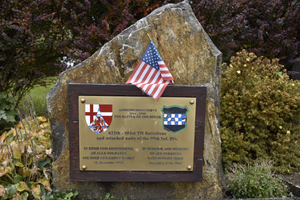 Honsfeld monument 612th en 801st US Tank Destroyer Battalion
