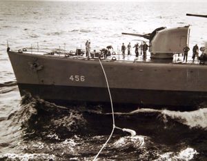 80-G-30255: Operation Torch, November 1942. USS Rodman (DD-456) Official U.S. Navy Photograph, now in the collections of the National Archives. (2017/06/06).