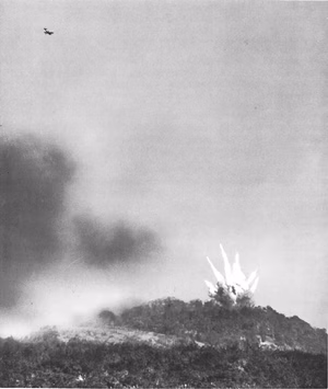 Bombing of Fort Driant by P-47's from the XIX Tactical Air Command