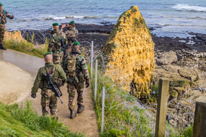 A group of French Legionnaires entered the Pointe at the same time we did, giving the place a special vibe. For the first time in 9 years we were able to come close to the monument and enter the observation post which had been in constant restoration the previous years.