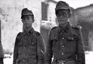 Hitler Jugend Soldiers of the 12th SS Panzer Division Captured during the Battle of the Bulge December, 1944.