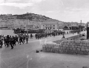 80-G-55363: Italian Prisoners at Licata, Sicily, Italy. Photograph received November 11, 1943. (4/28/2015).