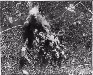 [View form B-17 Flying Fortress U.S. Army 8th AF Bomber command when they attacked the vital CAM ball-bearing plant and the nearby Hispano Suiza aircraft engine repair depot in Paris] — 1944 Dec. 31.