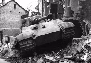Tiger II in Stavelot, Wessell (Peiper column vehicle)