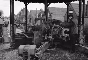 A German 75mm anti-tank gun emplaced in a bandstand at Nieuland, near Middelburg in Holland, November 1944. The Germans installed this gun in the bandstand at Nieuland, near Middelburg, to cover the cross roads in the town.