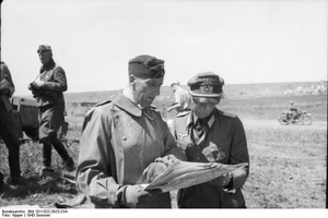 Sowjetunion.- Unternehmen "Zitadelle". Generalmajor v. Hünersdorff; PK 637 — Russland