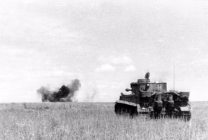 Rußland, Kursk.- "Unternehmen Zitadelle". Panzer VI "Tiger I" der Waffen-SS im Kampf — Schlacht um Kursk