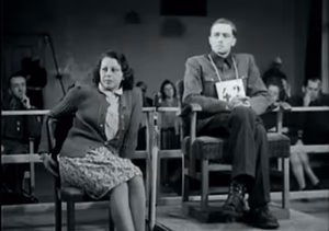Peiper at the Malmedy massacre trial (Dachau, 1946)