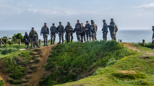 A group of French Legionnaires entered the Pointe at the same time we did, giving the place a special vibe. For the first time in 9 years we were able to come close to the monument and enter the observation post which had been in constant restoration the previous years.