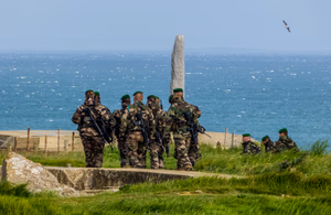 A group of French Legionnaires entered the Pointe at the same time we did, giving the place a special vibe. For the first time in 9 years we were able to come close to the monument and enter the observation post which had been in constant restoration the previous years.