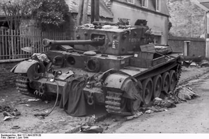 Villers-Bocage, zerstörter Cromwell-Panzer