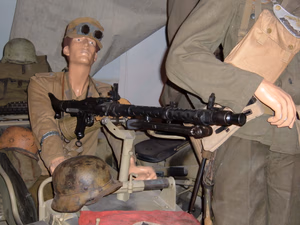 An Afrika Korps mockup on display at the Sgt. Richard Penry Medal of Honor Memorial Military Museum in Petaluma, California.