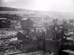 Stavelot 30 December 1944 after 30th Infantry Division retook the town