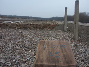 Überreste von Block 45 in Buchenwald