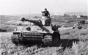 Sowjetunion.- Waffen-SS-Division "Das Reich" bei "Unternehmen Zitadelle" mit Panzer VI "Tiger I" während der Schlacht um Kursk; SS-PK — Schlacht um Kursk