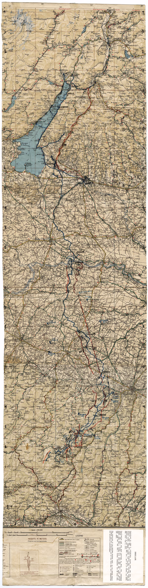 Italy road map 1 200,000, AMS series M592, sheets 8 and 11   DPLA   e43b463a7002e93c6d0bdf82257adda7