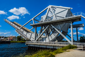 Sipping a coffee at Café Gondrée, looking at Pegasus Bridge