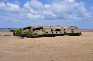 Arromanches les Bains - přístavní pontony