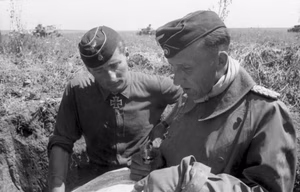 Sowjetunion.- Unternehmen "Zitadelle". Generalmajor v. Hünersdorff; PK 637 — Russland