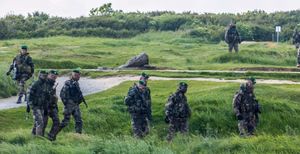 A group of French Legionnaires entered the Pointe at the same time we did, giving the place a special vibe. For the first time in 9 years we were able to come close to the monument and enter the observation post which had been in constant restoration the previous years.
