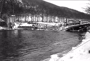 Petit-Spay - destroyed bridges over river Amblève